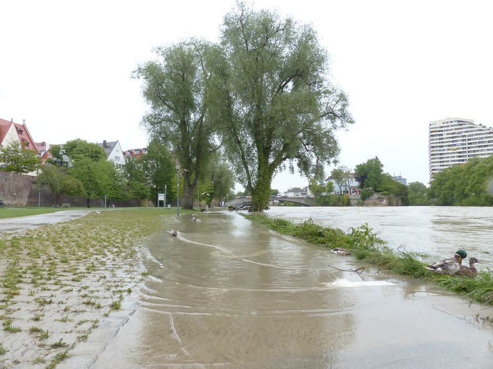 Flooded street